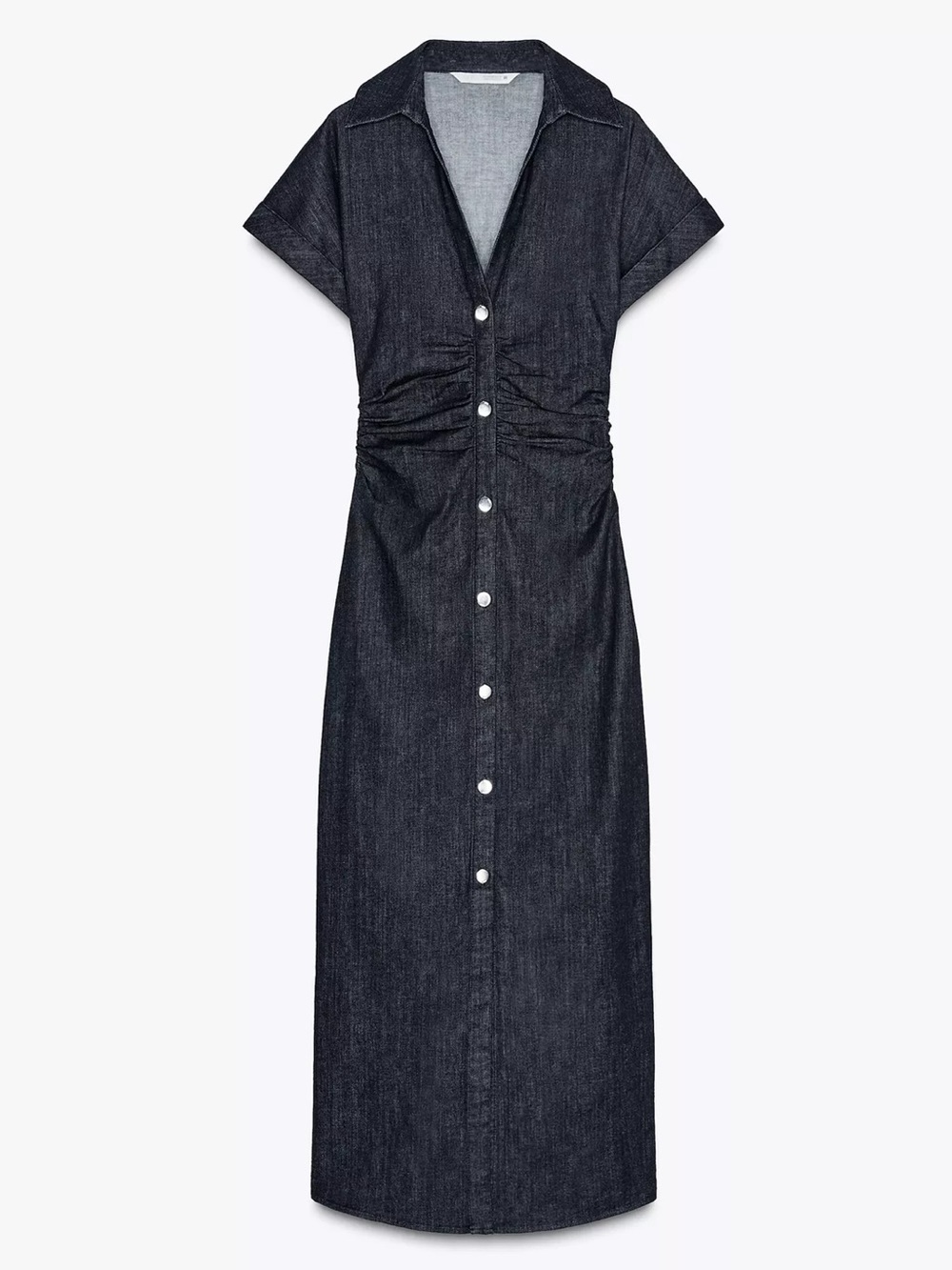 Zara - Denim Midi Dress